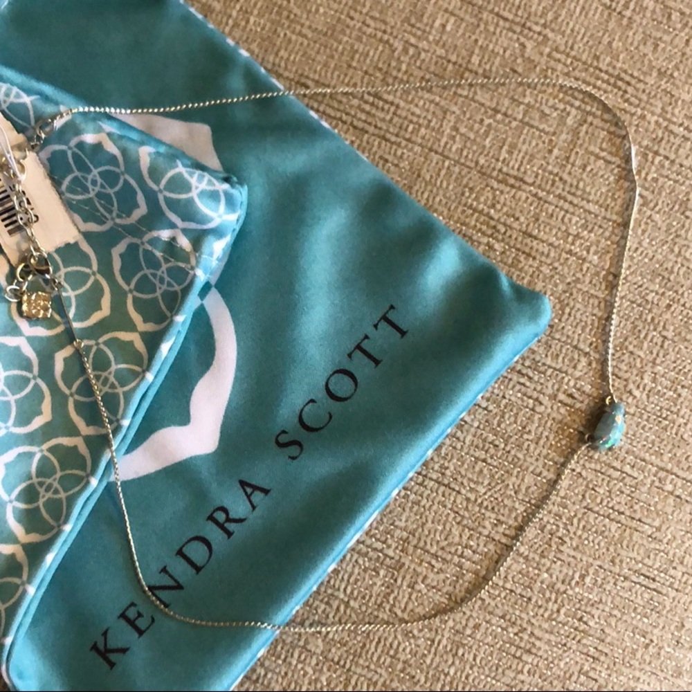 Kendra Scott Jayde silver necklace turquoise